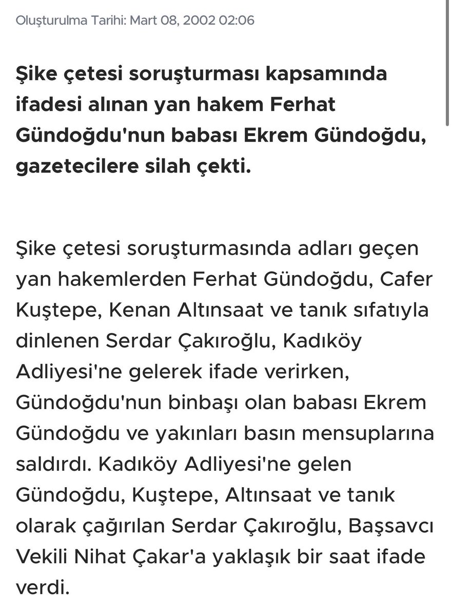 kocaumut32's tweet photo. Aynen benim dediğim gibiymiş Ferhat Gündoğdu’nun babasının asıl adı 2002 yılına kadar Ekrem Gündoğduymuş sonradan Fethullah Gündoğdu oluyor. https://t.co/gRVY6C0WZw