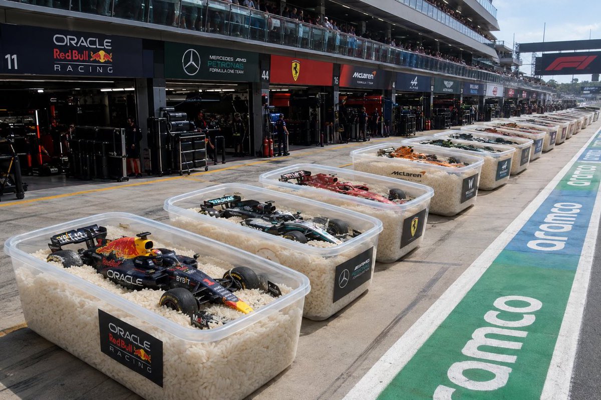 Motorsport_Plan's tweet photo. El pit lane en estos momentos https://t.co/A6bMhU3K5b