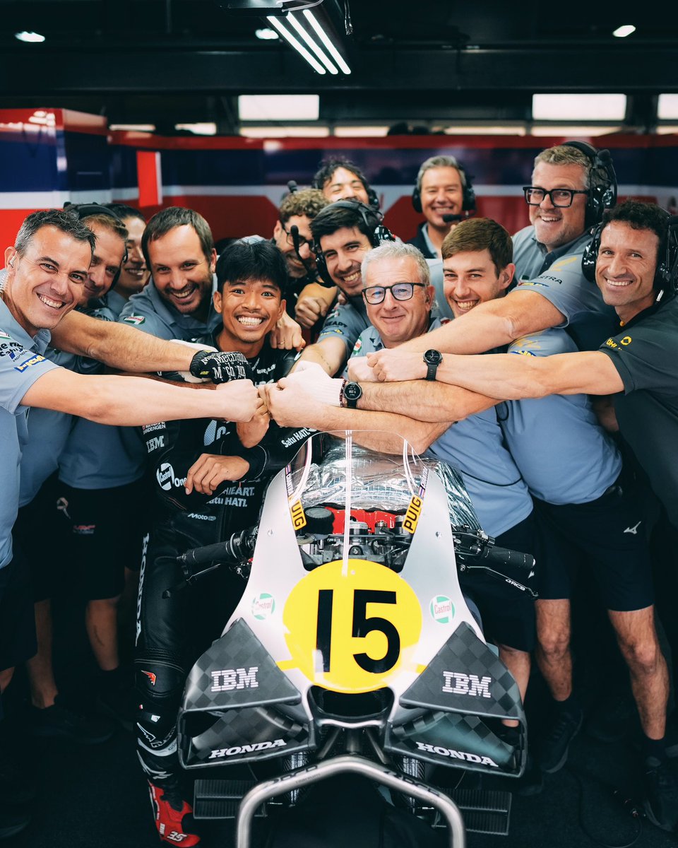HondaRacingGLB's tweet photo. 🎌 Home Grand Prix ✅ @Luca_Marini_97 put in a solid performance to finish the Japanese Grand Prix in P10, whilst @somkiat35 did a great job to equal his career-best finish with 13th place.

It was a difficult day for the @lcr_team riders, Diogo Moreira and @JohannZarco1, but we know they will bounce back next weekend in Indonesia for Round 17 of the MotoGP season. 🏁