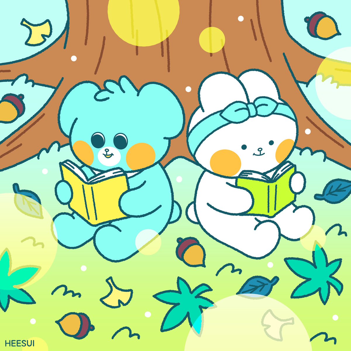 heesuiart's tweet photo. 穏やかな時間を、君の隣で📚️

#イラスト #ゆるいイラスト #ゆるい絵 #お絵描き #かわいい #デザイン #キャラクター #illustration #art #design #일러스트 #그림 #디자인 #ももとろろ #HEESUI https://t.co/keyX1fYVUN