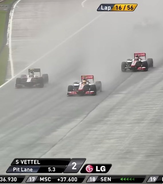 TomP1Bellingham's tweet photo. 2012 F1 cars in the rain vs 2026 F1 cars in the rain https://t.co/Zp4LwiwPuH