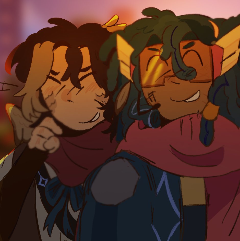 prawnshiire's tweet photo. remade an old sera and gotoga drawing i did for me and friend cuz we like them yay meet my duo i guess not sure if I should even tag it #gotoga #seraphim_here https://t.co/0ymftxOmZM