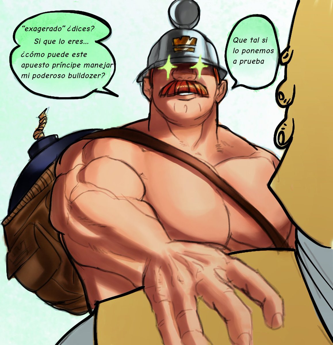 jennaquai's tweet photo. Todos fijamos sorpresa aquí está la parte 2/4 intentaré sacarla nomás tardar el miércoles 
#clashroyale #bara #fanart #digitalart https://t.co/FboKceIC3T