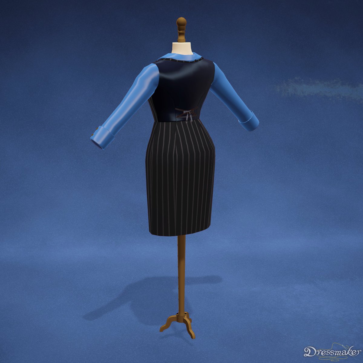 hackedmotionart's tweet photo. i made a dress for sanji lol I don't really like the collar so I might try again later https://t.co/M4LRZUScU7