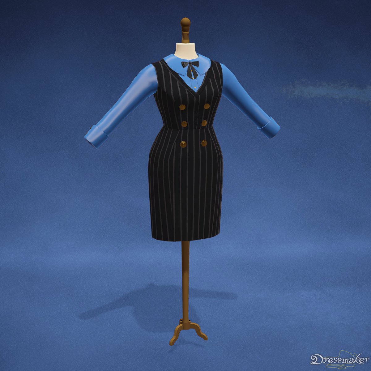 hackedmotionart's tweet photo. i made a dress for sanji lol I don't really like the collar so I might try again later https://t.co/M4LRZUScU7