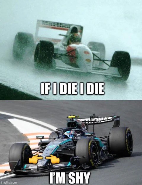 f1trollofficial's tweet photo. Wet racing then vs now https://t.co/faeZkcOFzj