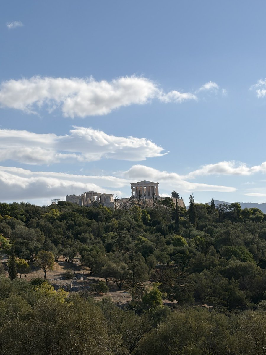Dimkell's tweet photo. Whenever I visit a historical site I try to visualize what it was like back then. 

On a run today in Athens I truly felt like it was 400 BC. Maybe it was the endorphins but it was the closest I felt to those ancestors.

Next time you’re here try running on Philopappos hill and the surrounding areas. The multiple angles of the acropolis are stunning.