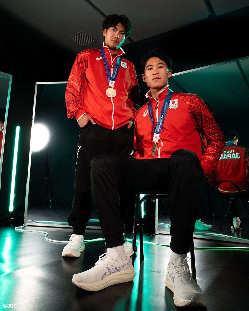 TeamJapan's tweet photo. Portrait📷

#愛知名古屋2026 🇯🇵
ビーチバレー 男子
水町泰杜 選手
黒澤孝太 選手

@jva_beachvolley 
@MizumatiTaito 
#TEAMJAPAN #ともに一歩踏み出す勇気を