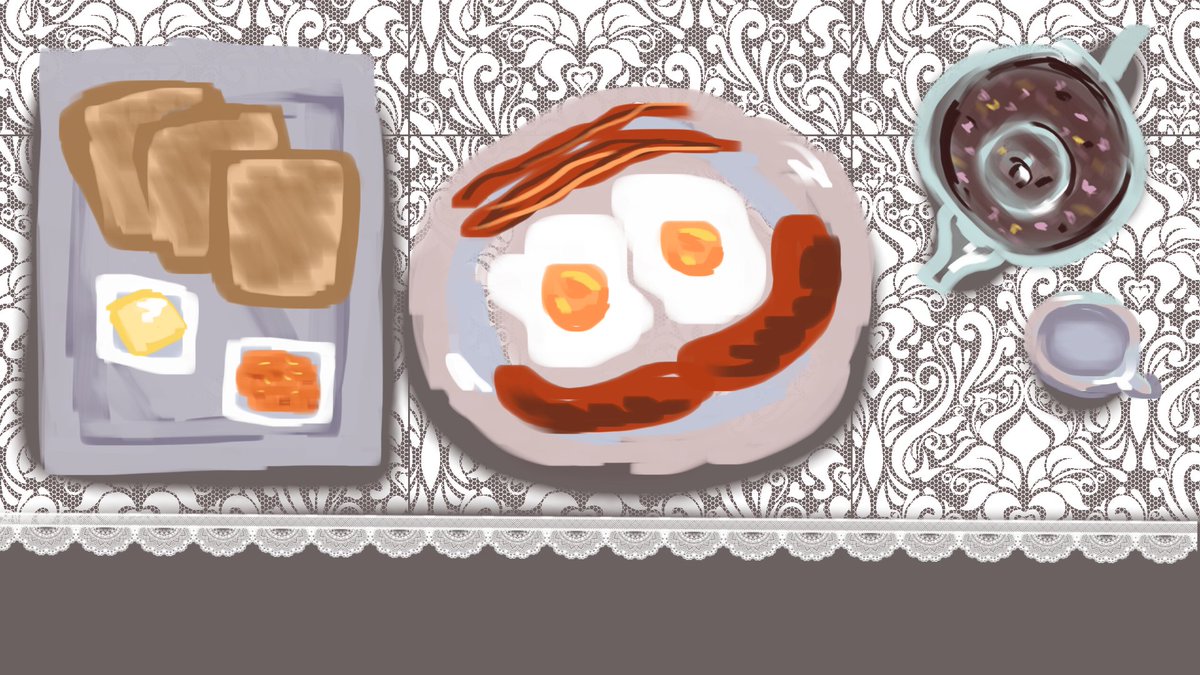 BluishHydrangea's tweet photo. Trabajitos para una novela visual ♥ La comida por ahora es un trabajo en progreso :3 El mayordomo y la señora están terminados y de la chica de pelo rosa faltan las variantes de expresiones #VN #VisualNovel #digitalartㅤ https://t.co/hVLx29bNG0