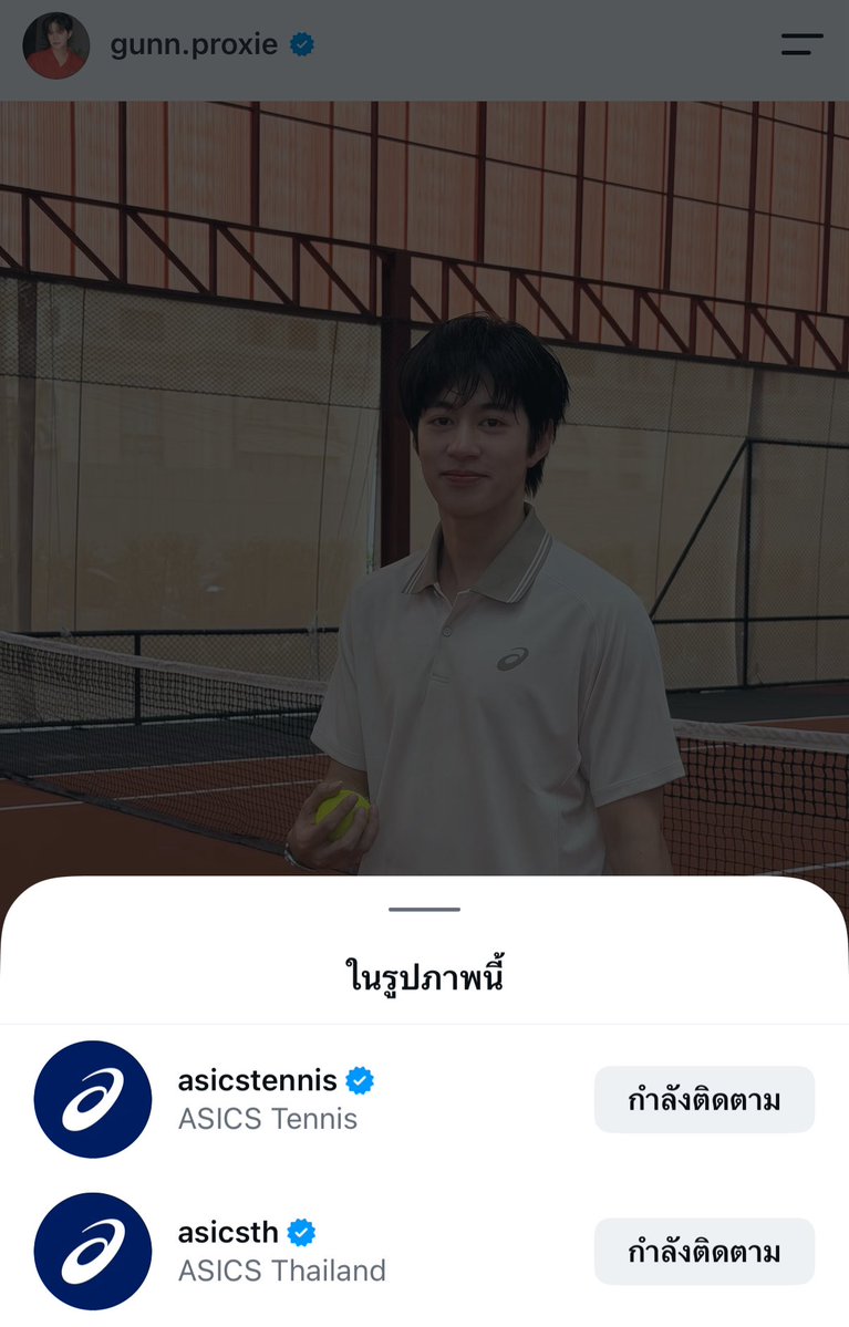 _Palucks's tweet photo. พี่นักเทนนิสสนามนี้ยิ้มหวานมาก 
วันนี้มีพี่ ASICS ด้วย 🎾🧡

#ASICSTennis #ASICSTH #PROXIEGun https://t.co/K7yyCpPikU