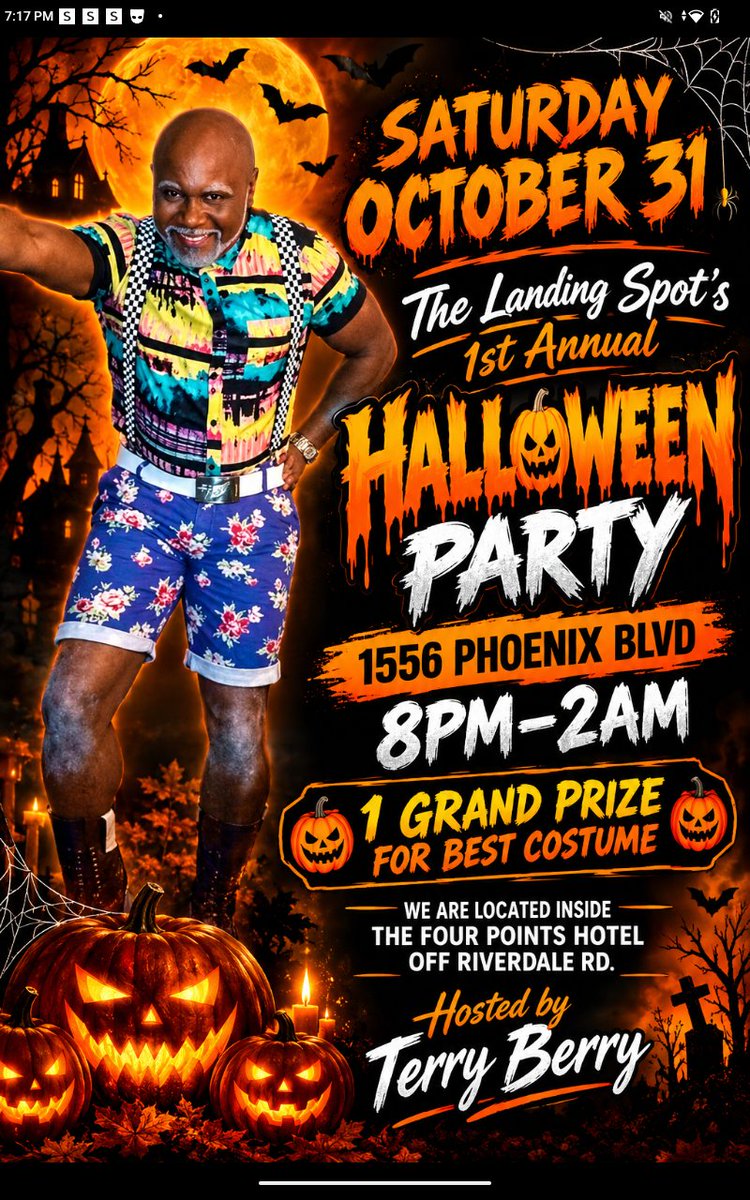 TerrySams13's tweet photo. Free Entry All Night
Ca$$h Prize for best costume!
Great drinks, delicious food!
Hosted by Terrific Berry... But you can just call him Terry Berry! https://t.co/eVSyOZvBRS