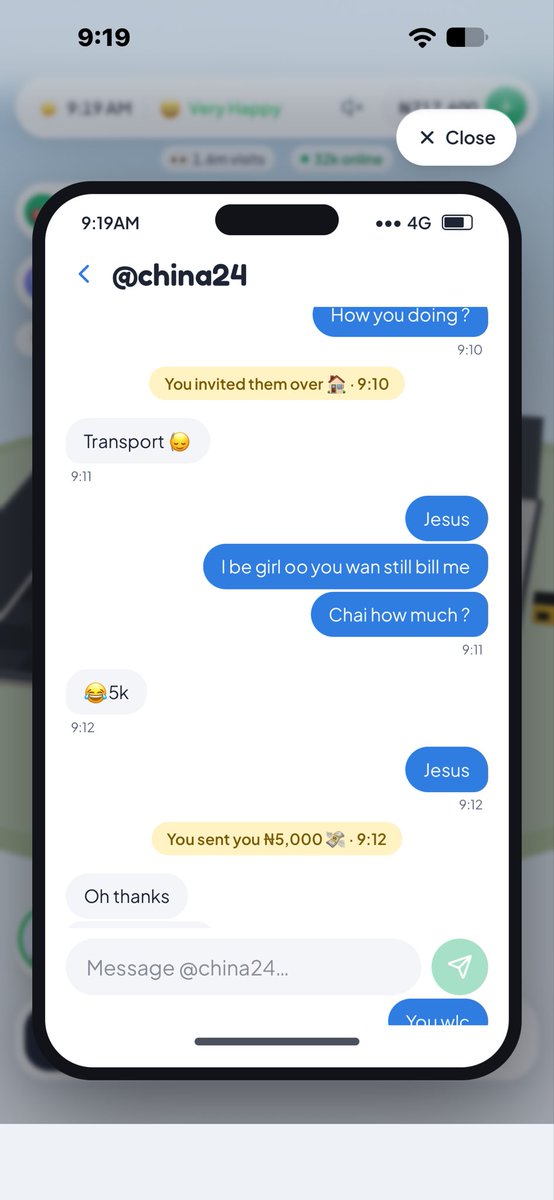 Kyomimoore7's tweet photo. Can’t believe this babe bill me 5k to come see me sha I sent it to her we ain’t broke over her she sef confirm am when she see my house 😂😂😂 https://t.co/ZvXYOWaNNe