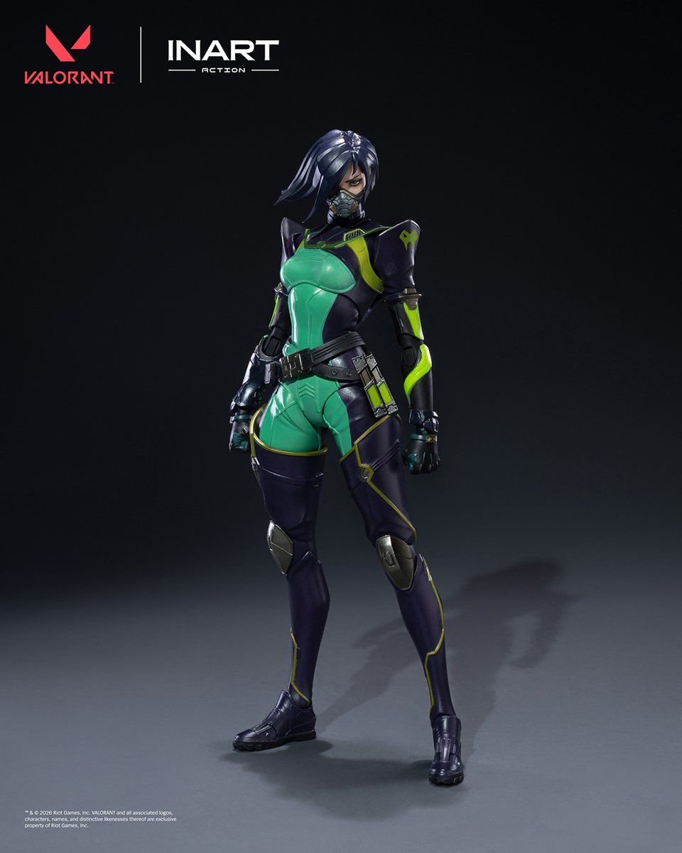 INART_Official's tweet photo. INART Action - VALORANT - Viper 1/12 Action Figure

Pre-order begins: October 7, 2026, 18:00 GMT+8
RSVP: https://t.co/qIjA4YvNFN

No room for escape.
Through poison, precision, and calculated control,
Viper turns the battlefield into her territory.

#INARTAction #VALORANT #Viper https://t.co/oMdfux3SD6