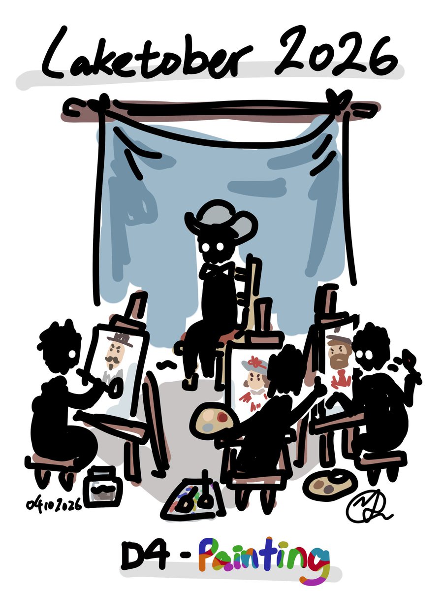 kopheecup's tweet photo. #laketober2026 day 4 painting

The portrait is left to the reader as exercise https://t.co/dIoWneatTm