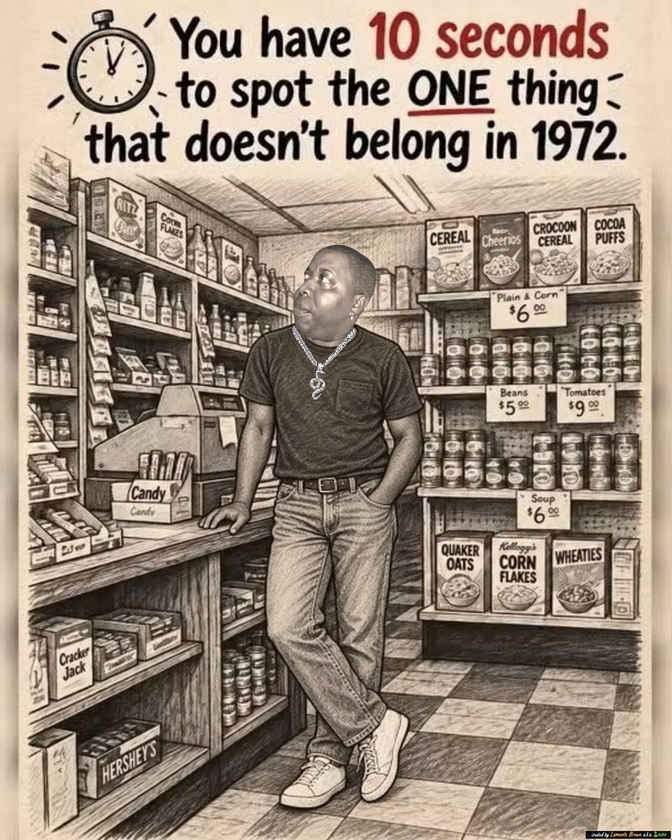 SnakeBrowm's tweet photo. Alright… your 10 seconds are up, but I'll give you additional minute to figure it out.😂⏱️

Some of you caught it right away.
Some of you probably looked at everything except what really mattered. 😂

And before somebody gets slick… DON’T PICK ME! 🤦🏿‍♂️😂 I put myself there! 🤷🏿‍♂️ https://t.co/xIapXjPbqE