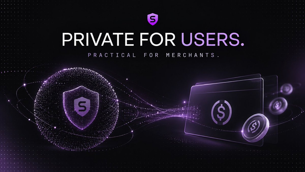 SpectralPay's tweet photo. Privacy should end at the point of authorization, not at the point of settlement.

Spectral keeps the user side shielded while merchants receive standard USDC or USDT through the settlement layer.

That means private payment authorization can still end in assets businesses already know how to account for and use.

Private for users. Practical for merchants.