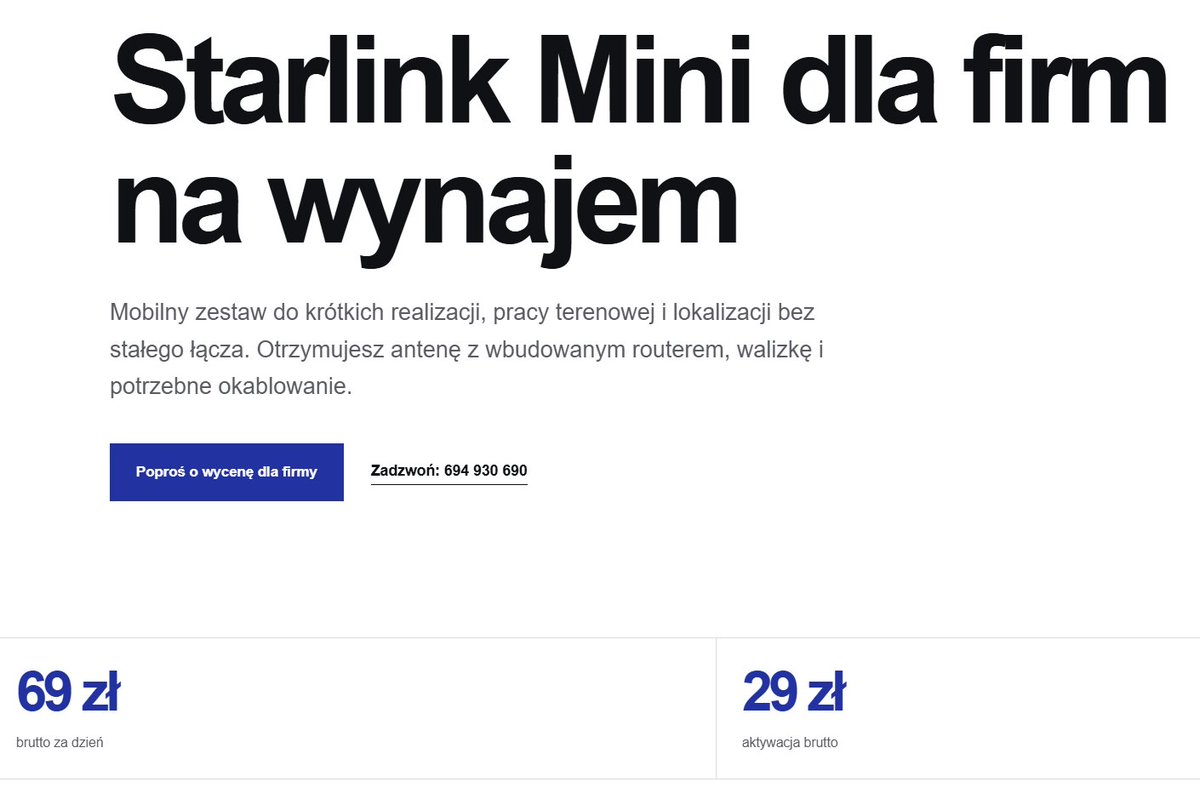laskowski_pl's tweet photo. Starlink mini na 5 miesięcy za 19 tys.!!!
@prezydentpl poważnie? https://t.co/qNa6NYoxs1