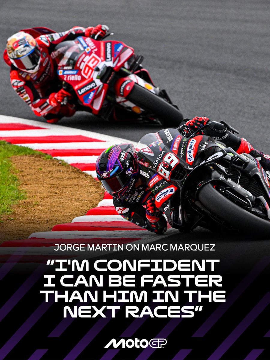 MotoGP's tweet photo. No backing down from a fight  ⚔️

#JapaneseGP 🇯🇵 | #MotoGP https://t.co/SQK2KoNIiu