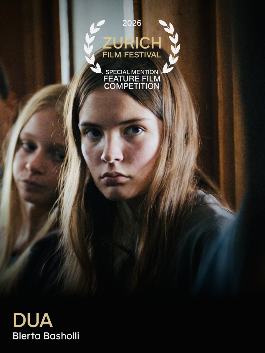 Rcoolmovies's tweet photo. Winning the Zurich Film Festival’s
Special Mention in the Feature Film Competition
Dua (film) directed by Blerta Basholli
@zurichfilmfest #ZFF2026
#ZurichFilms #ZurichFilmFestival
#BlertaBasholli https://t.co/WnigrjvCGI
