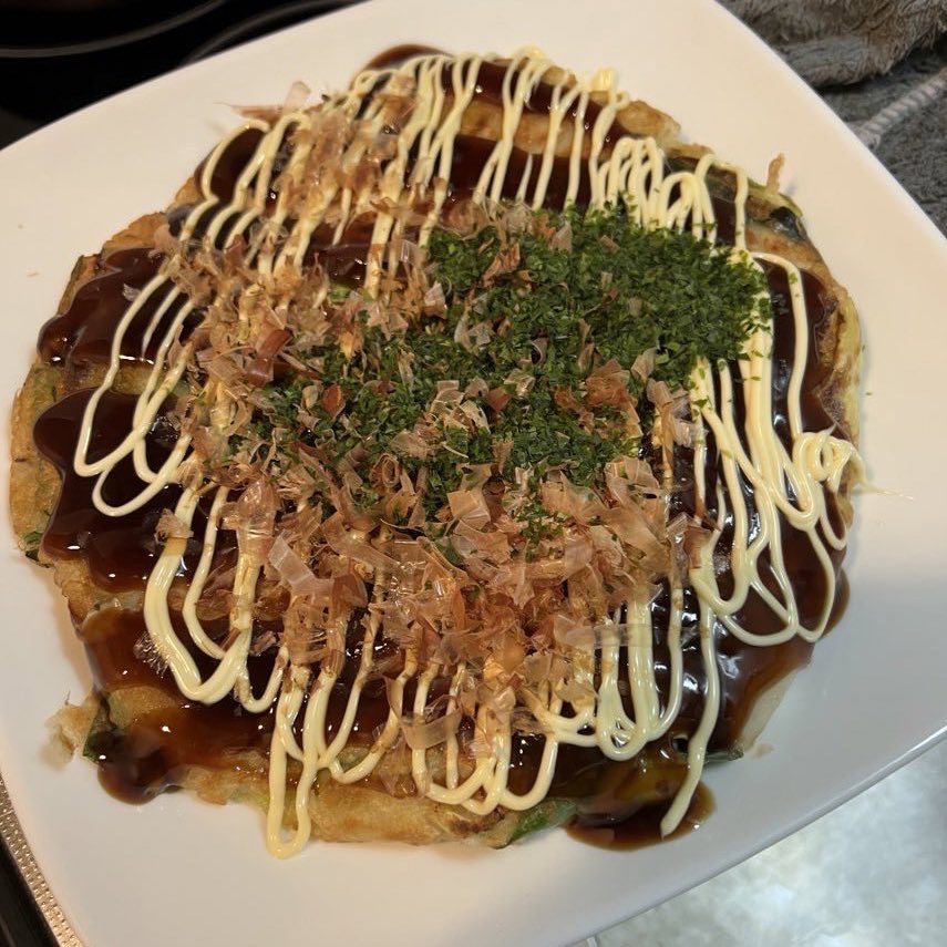 HiDEG4618's tweet photo. お好み焼き https://t.co/MJ4ZLxfJYc
