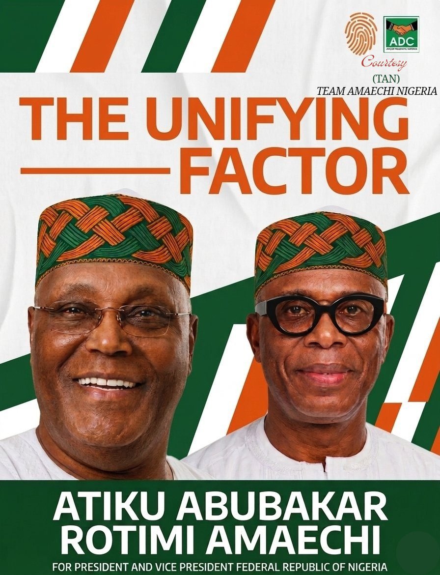 ComrFeranmi's tweet photo. The unifying factor indeed, two political colosals that are intentional about restoring the hope of the common man that Nigeria can work again. #AtikuAmaechi2027 Team Amaechi Nigeria (TAN) https://t.co/kSFAeXylpC