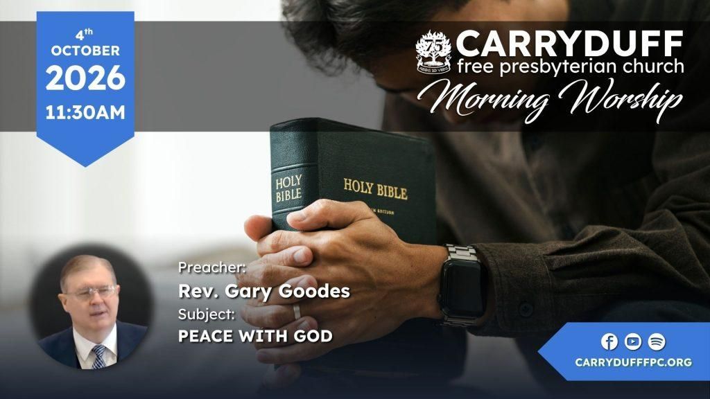 CarryduffFPC's tweet photo. New Post: Peace With God https://t.co/U7yUJHvOS4 https://t.co/oPJLnjLywC