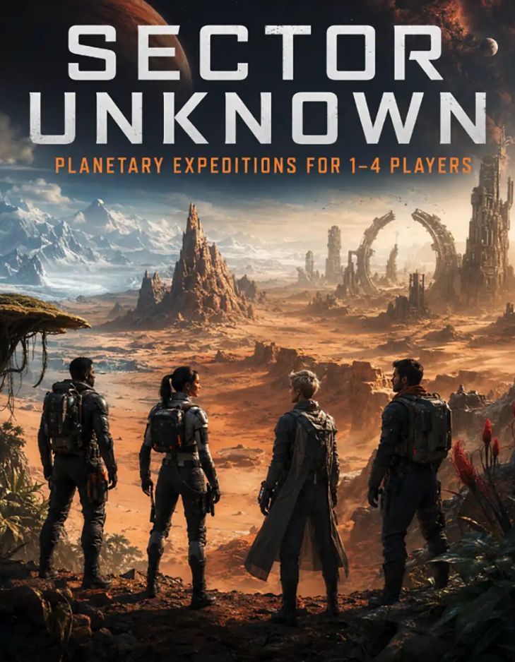 KeithDEdin's tweet photo. Sector Unknown - a solo / coop game of sci-fi planetary survival & adventure
https://t.co/u4b2V0OSVs
#ttrpg #ttrpgs https://t.co/XgWsdbYsZi