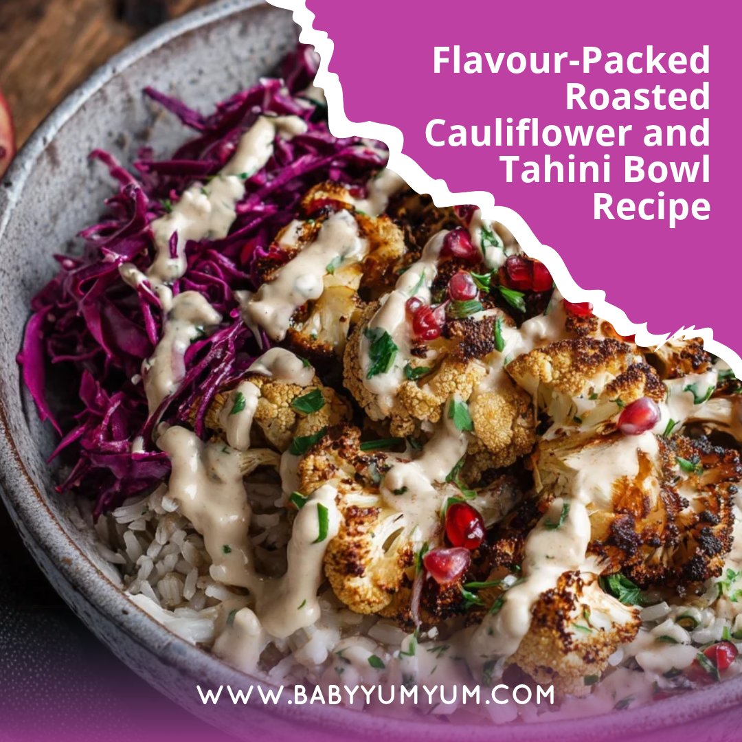 BabyYumYumSA's tweet photo. 🥦 What if cauliflower could be the star of dinner? 👀 🔗 https://t.co/LTyl9cl2M4 

This roasted cauliflower and tahini bowl is creamy, crunchy and packed with flavour. You’ll want the recipe! 🤤

#BabyYumYum #BYY #EasyRecipes #HealthyMeals #RecipeIdeas https://t.co/AvSJVWIAPg
