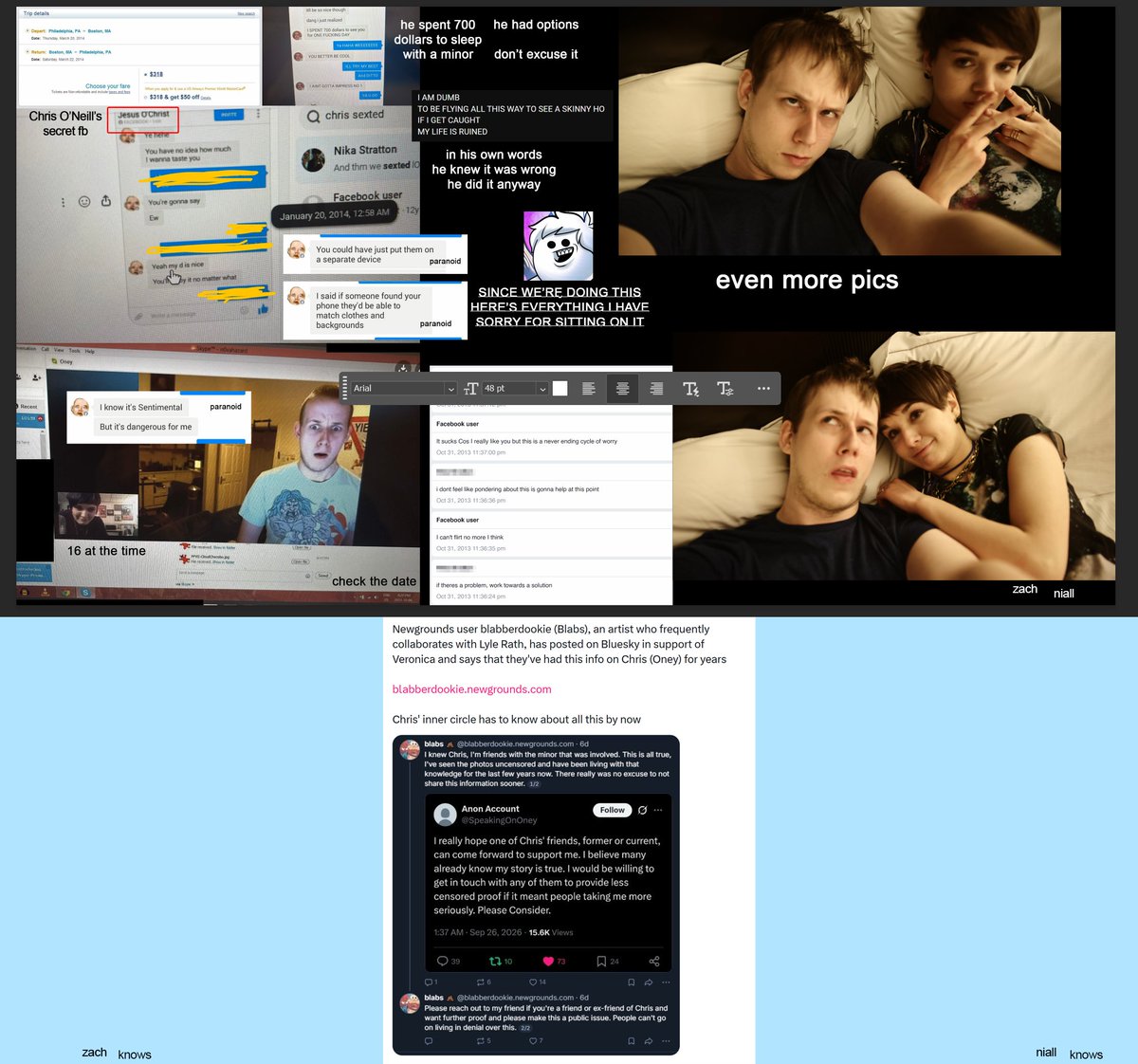 SpangIeDangIe's tweet photo. A new batch of images showing interaction between Chris O'Neill (Oney/OneyPlays) and Veronica was dropped on the SleepyCabin subreddit

I do have some individual images in higher quality which I can finally share https://t.co/5IiyNOCOhg