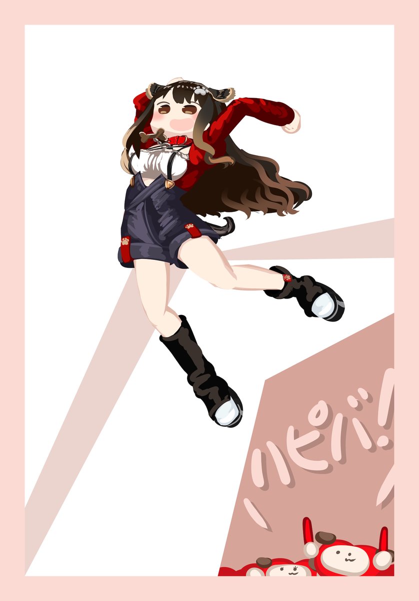 Comauchi's tweet photo. 次の素敵な一年へ、JUMP！✂️

 #きゃんすけっち 

お誕生日おめでとうございます…！きゃんちゃん！🎊 https://t.co/DpOIfAkCiu