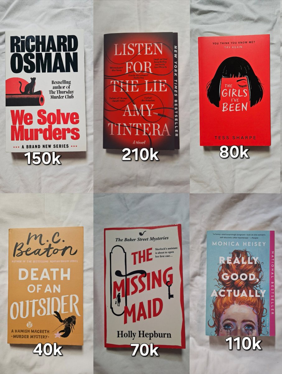 crynshincun's tweet photo. @bibliobase wts preloved
we solve murders ❌️
listen for the lie
really good actually
missing maid
death of an outsider
kami bukan fakir asmara
makamkan ibu di samping ayah
the metamorphosis

bisa 🍊 exc admin, bisa split
📍jatim https://t.co/URCmIiudgA