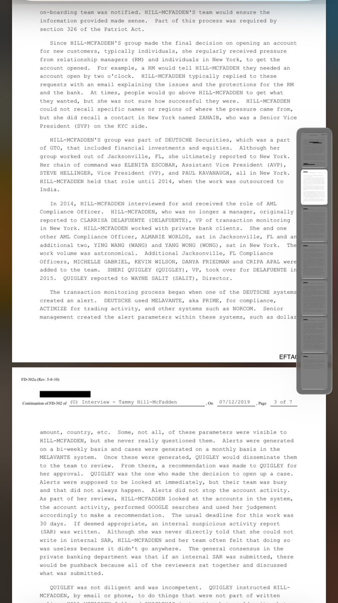 jakeshieldsajj's tweet photo. This is in the Epstein files about Jared Kushner and Jeffrey Epstein 

A whistleblower who worked at Deutsche Bank went to the FBI after she uncovered a massive money-laundering plot

When she brought this to the head of her bank she was fired

It seems the FBI also ignored it https://t.co/oOSWKOnpSC