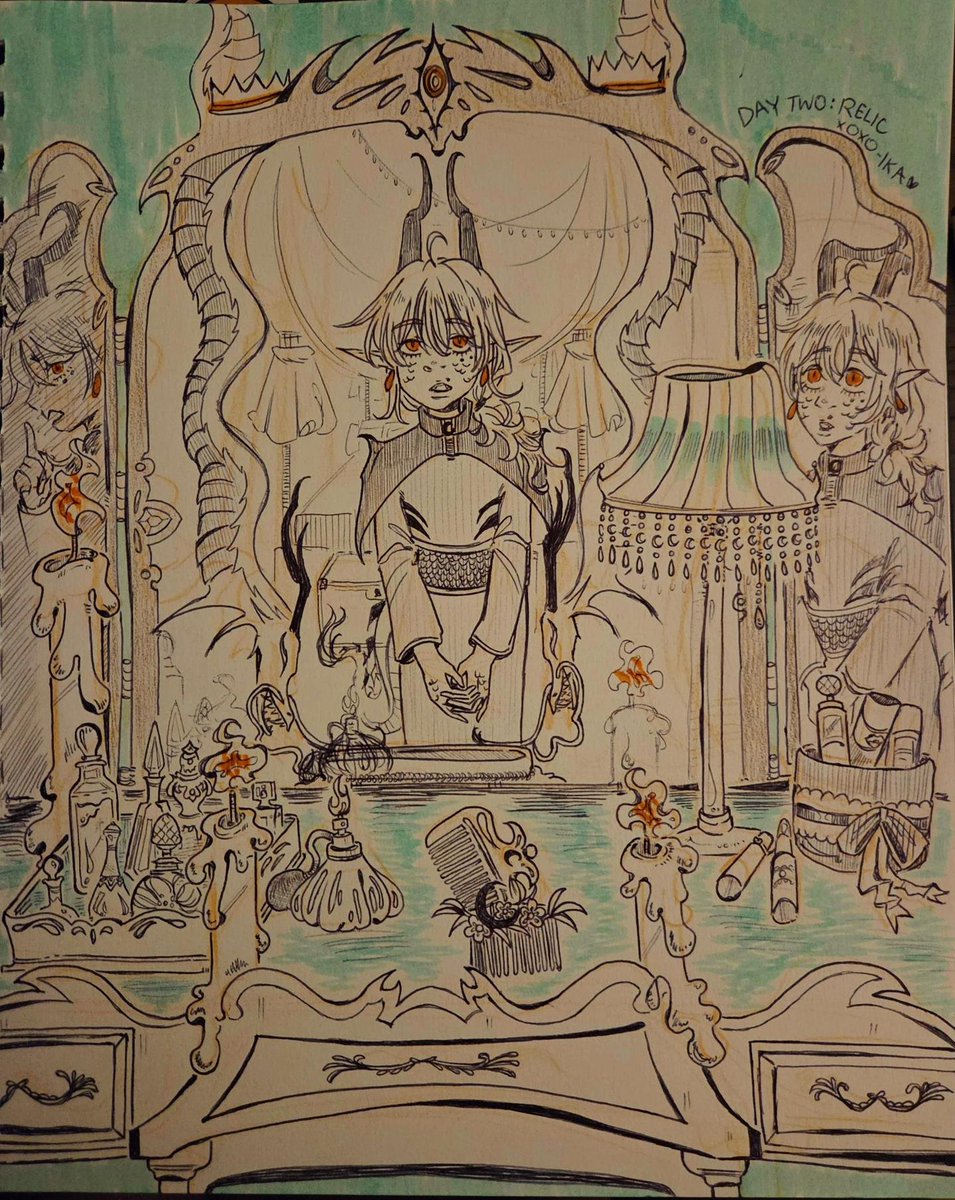 calamaroika's tweet photo. Day Two: Relic
#inktober #inktober2026 #inktoberrelic https://t.co/bshaxKwRUj