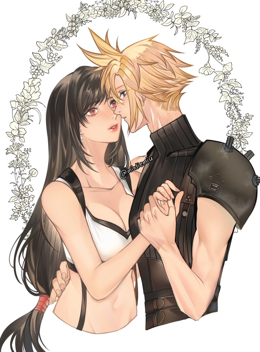 mintiemiu's tweet photo. Just them ☺️

#FF7 |  #Cloti | #クラティ https://t.co/wSnveLMIcN