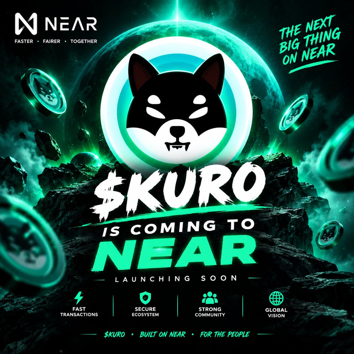 KuroInu2024's tweet photo. Ouf ouf ouf! 🐶
$KURO is coming to $NEAR
MultiversX $KURO holders will be airdropped on NEAR after launch.
Same pack.
New chain.
No one left behind.
Hold on MultiversX → get your share on NEAR.
The black shiba is expanding.
Prepare. 👀
#KURO #NEAR #MultiversX https://t.co/0vcPDk1wIo