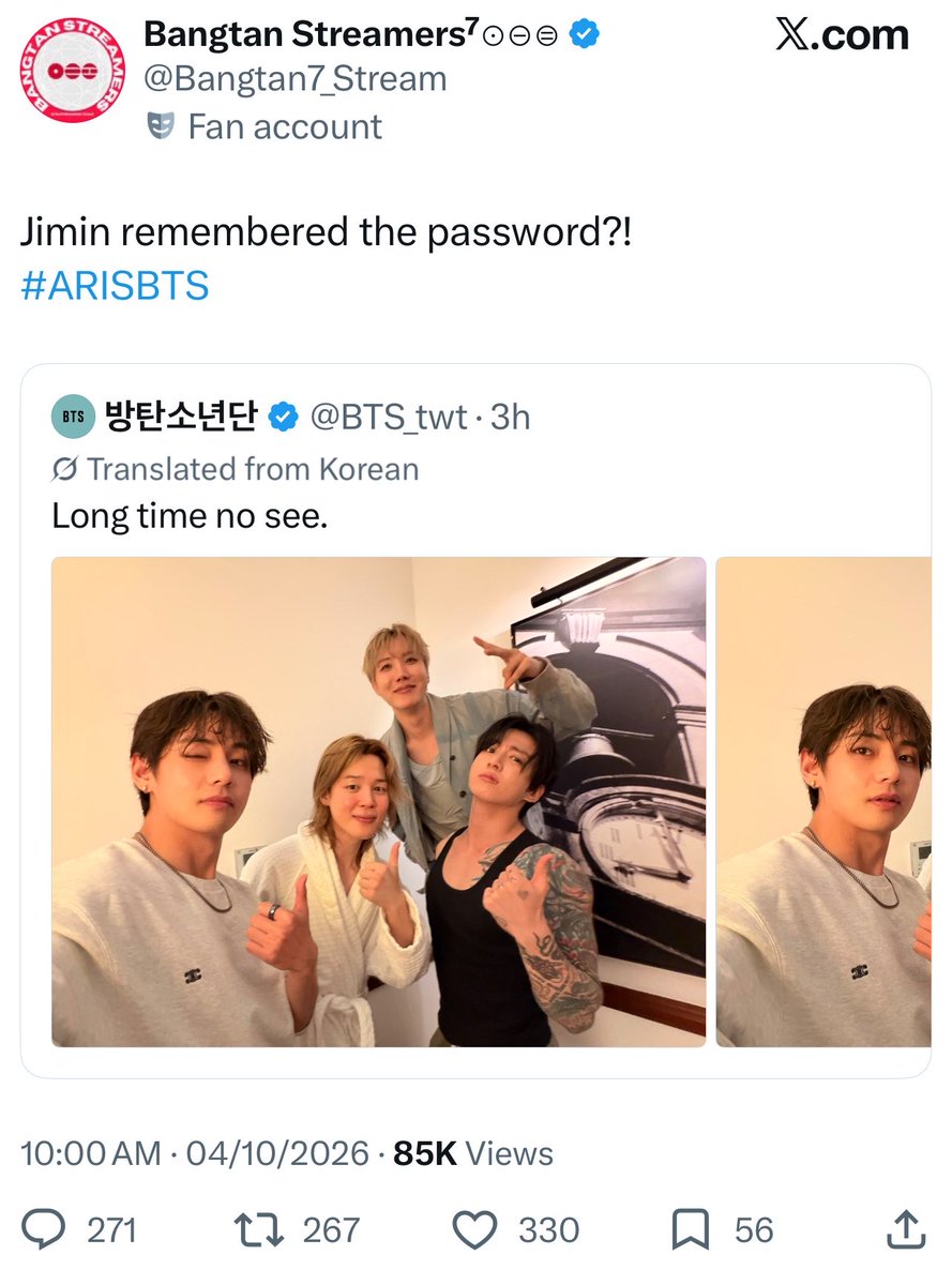 taehyungcrave's tweet photo. Exhausted seeing a wholesome group update twisted into hate for V. 
Jimin's fan and ship accounts feel free to openly hate on V over fan base posts because clearly army fanbases dont block them or call them out for it. This isnt the first time and needs to be adressed seriously https://t.co/C50UWIAOVa