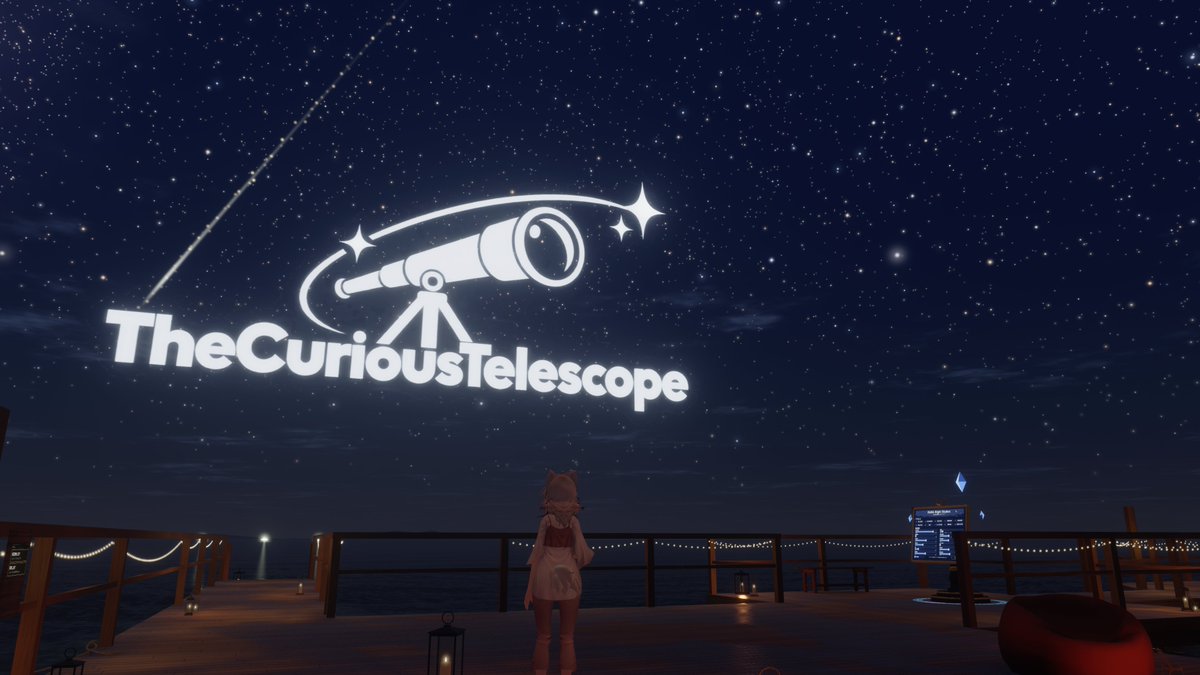 choco_kk_nono's tweet photo. ワールド：TheCuriousTelescope -不思議な望遠鏡- - By RARA（ﾗﾗ）
https://t.co/QHWuKOMkbM

星空に自由に星座を書ける望遠鏡
小さな島と小屋も落ち着く感じでよいですね

最近の #VRChat https://t.co/UBeSgEjGvr