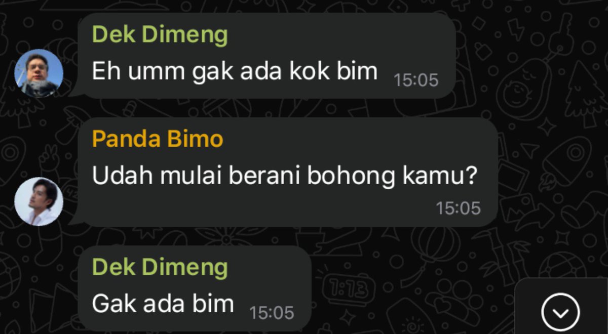 helulu_17's tweet photo. Isi grup pas Anggoro udah pulang 

tags : #bimdim #jefro #sixfan https://t.co/8HJdVVlAlv
