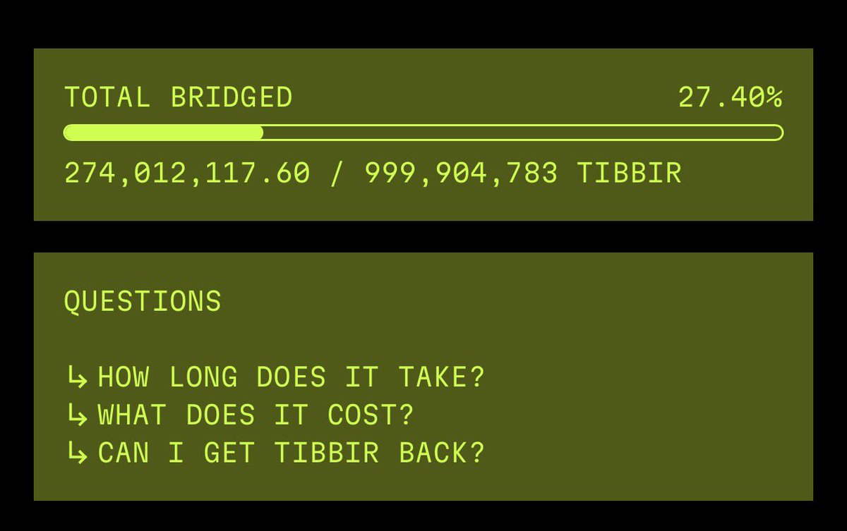beka_web3's tweet photo. Don’t overthink it, guys. robinhood:0x4db7374e966097be94c6680d49156d580f097bbf 🐸

The faster you bridge out, the better it is for the project.

You never know what could be waiting on the other side once this bridge is shut and yes, a shutdown is very possible.

I also genuinely don’t understand why people are still buying on Base.
Selling I “understand” = jeets

And honestly, what exactly changed?

Did someone tell you the project was a rug?
Did Ribbit suddenly stop being involved?
Did $TIBBIR stop being an agent?
Did someone add more to the project? Yes (RWA)

The core thesis is still there and if anything, the combination of AI agents + RWA makes the long-term thesis even stronger.

What I can’t understand is how quickly some people become non-believers simply because the market gets painful.

Was Bitcoin’s path clear? No.
Did Bitcoin holders experience brutal pain? Yes.
Did the believers ultimately win? Yes.

So stop being impatient.

We don’t need jeets.
We don’t need weak hands.
And we definitely don’t need endless FUD.

If you don’t believe in it anymore, that’s completely fine.

Sell. Move on.

But if you’re staying, bridge out and have some conviction.

We stay here.🫡
@RibbitCapital