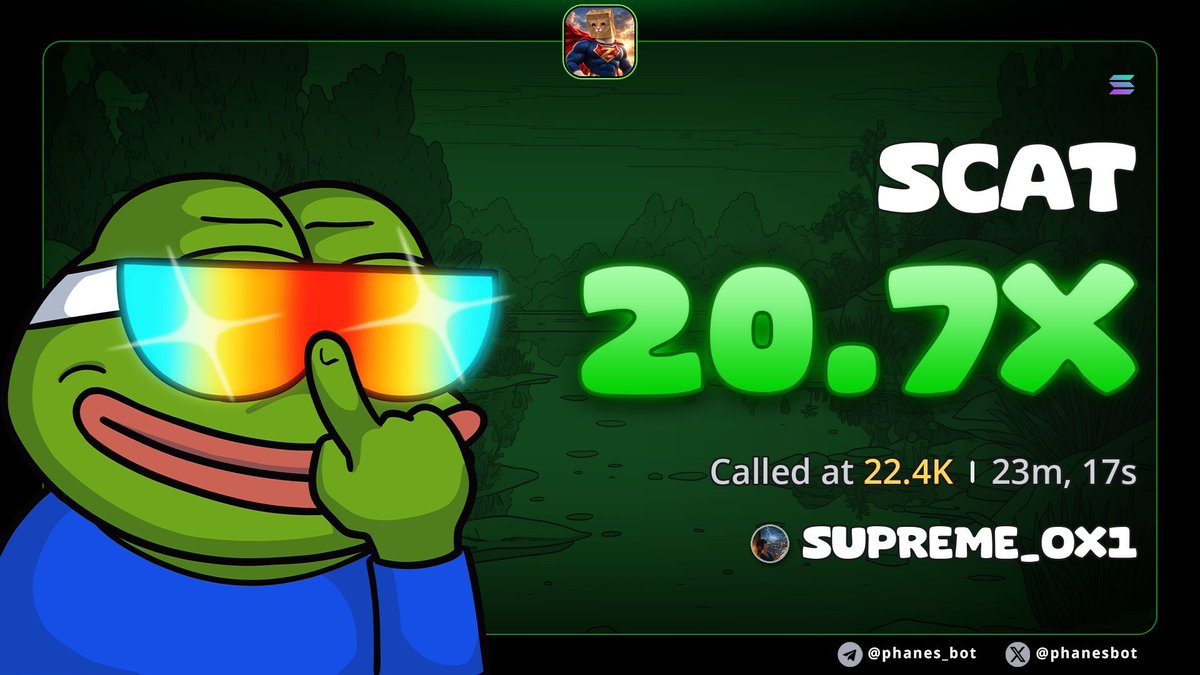 Supremex099's tweet photo. 20.7x call on $SCAT

Gy5bjXA2Bu9NsExqxs5xDbWt6ZJPpqdfGQHCg6aMpump https://t.co/EfyYefeF5I