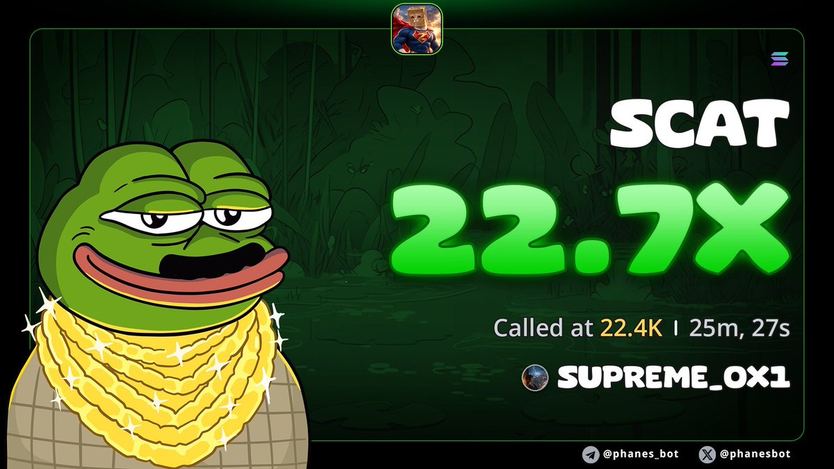 Supremex099's tweet photo. 22.7x call on $SCAT

Gy5bjXA2Bu9NsExqxs5xDbWt6ZJPpqdfGQHCg6aMpump https://t.co/r8zSPWel7u
