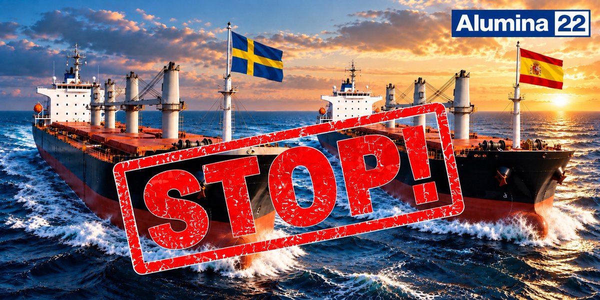 realLangerDan's tweet photo. I’m Irish and I don’t want Sweden or Spain refuelling ships involved in the alumina trade with russia. https://t.co/HyKEQTfYlj