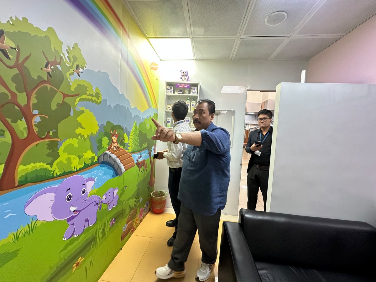 ImphalAPD's tweet photo. A thorough inspection of the Baby Care Room was carried out to ensure cleanliness, hygiene and a comfortable environment for our little travellers and their parents. 👶✨
@MoCA_GoI
@AAI_Official @aairedner
#YatriSevaAbhiyan2026 #YSA2026 #ImphalAirport #AAI https://t.co/TC9fKxTEHu