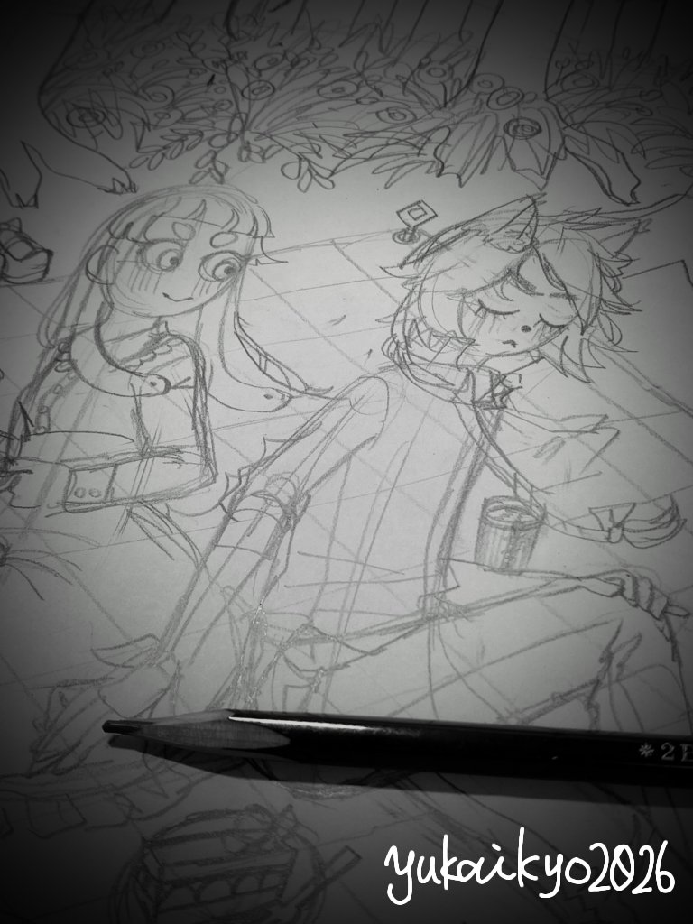 yukyo_07's tweet photo. 秋っぽい絵にしたい〜
#wip https://t.co/8PnaSHg0eO