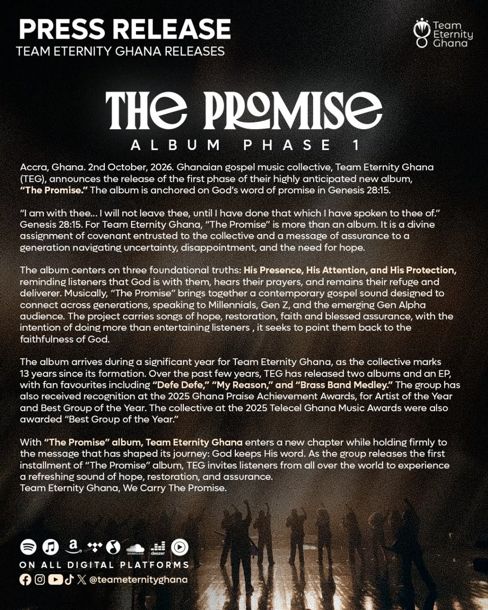 theNanaP0ku's tweet photo. If you're reading this on a Sunday and you've been waiting on God for something, this one is for you. π€
THE PROMISE is out now. Go listen.
https://t.co/uNYegMGwuj
#ThePromiseAlbum https://t.co/8CPOGsRx0q