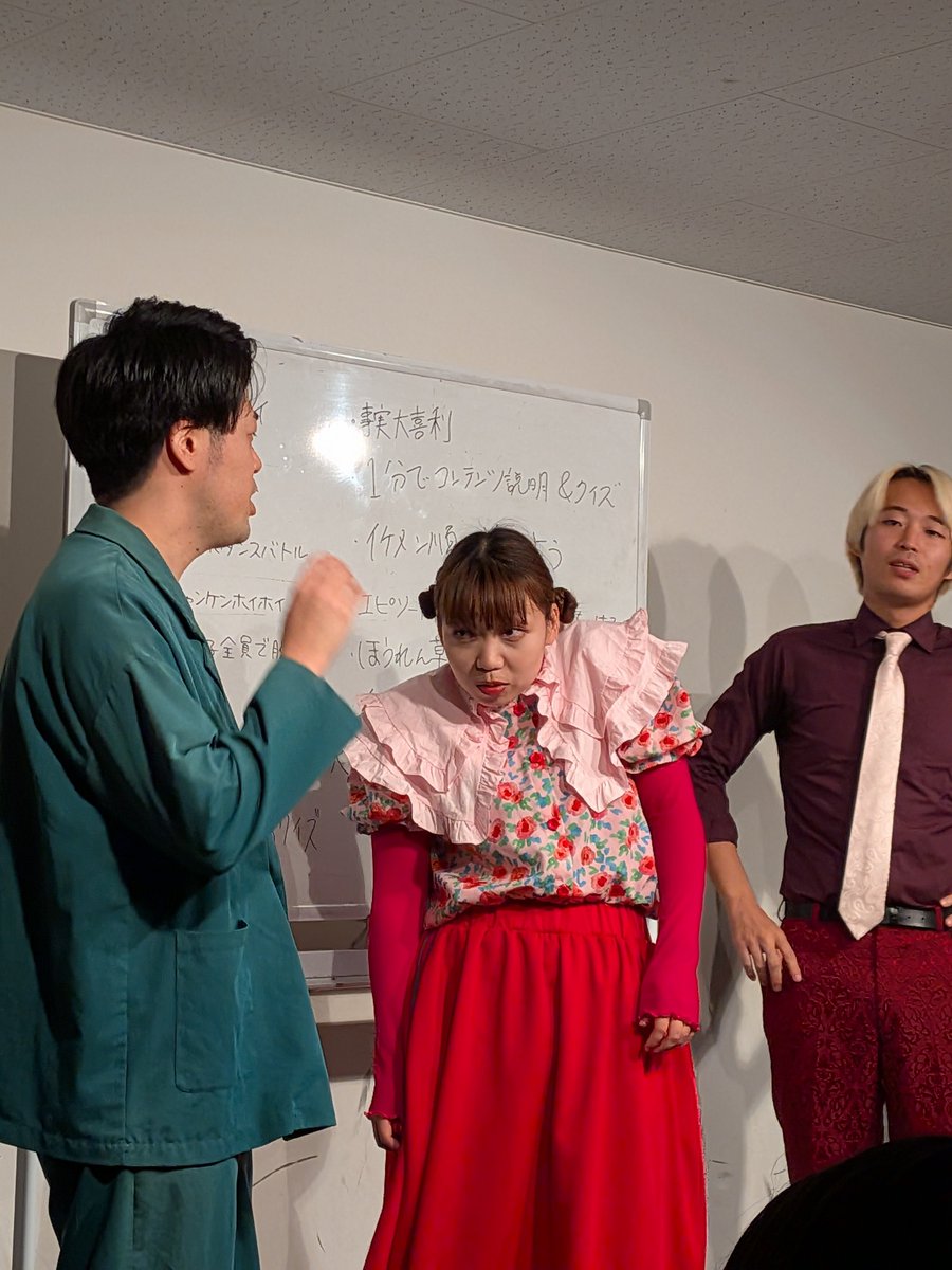 neyok's tweet photo. ふつーに！男子vs女子

を観てきました。
最後のあっち向いてホイでクボさんが無双してました。
楽しかったです！！ https://t.co/7wJMZG2l7Z