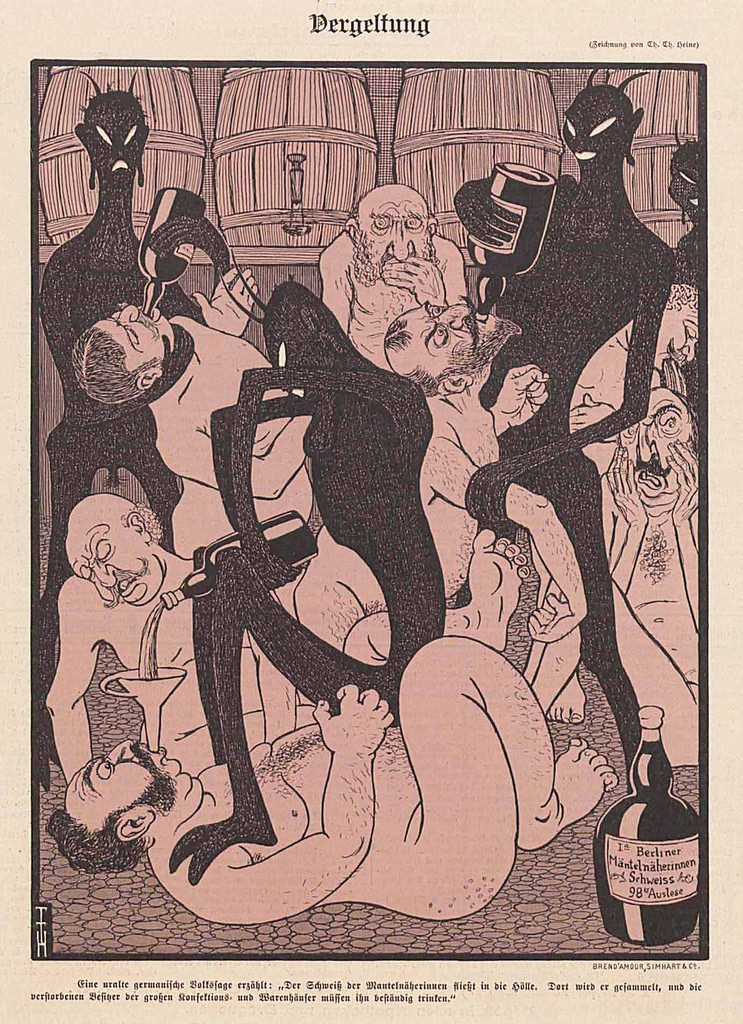 qisquit's tweet photo. Thomas Theodor Heine fue un pintor e ilustrador alemán. Maestro en la estética de lo grotesco, en 1896 llegó a tener éxito como ilustrador para la revista satírica “Simplicissimus” de Munich, para la cual se apropia del idioma estilístico ‘Jugendstil’ y las cualidades gráficas https://t.co/ihi6KYtqo0