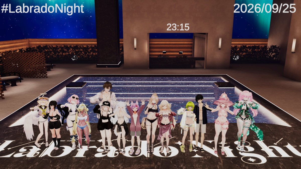 LabradoNightVRC's tweet photo. 先週はLabradoNight第27回営業にお越し下さり誠にありがとうございました。
癒しのひと時となれておりましたら幸いです。
またのご来店を心よりお待ちしております。

前回で夏イベントは終了し、次回は通常営業となります。
応募フォームは本日公開予定しております。
#LabradoNight https://t.co/XsJ3Vpz6H9