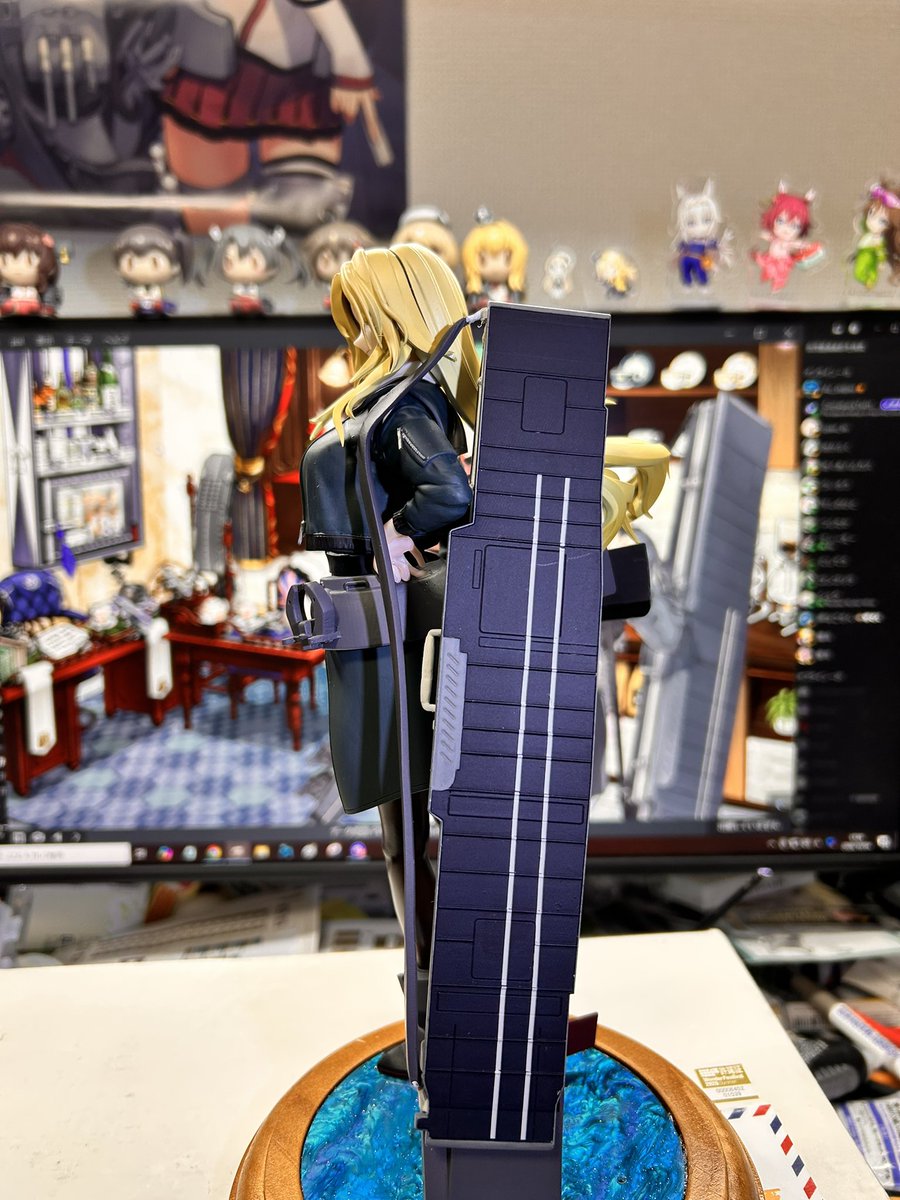ta_castlepoint's tweet photo. ciel blue製3DPガレージキット(原型:@saritirusan0 )
1/8 ホーネット
完成しました。

最近鉄道模型ばっかりだったから久しぶりに真剣になんか作ろうと思って半月くらいかかりました。
人生初の全身像のフィギュアです。
めちゃくちゃかっこいいわこれ…… https://t.co/QxRO2a5F55