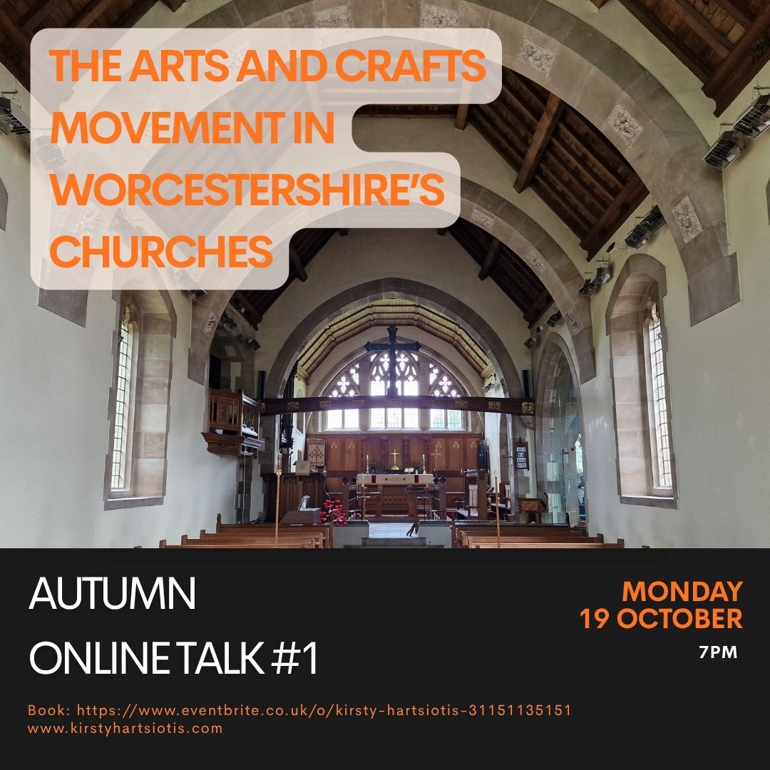 StroudStory's tweet photo. Join me online this autumn for a series of #arthistory talks! Starting soon on Mon 19 Oct with #ArtsandCrafts in #Worcestershire churches, and then #wallpaintings and lastly a feast of #Christmas art - more details and booking on Eventbrite: https://t.co/zYdJJ1bYrP https://t.co/t7riydWUBr